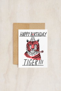 Cover art for Tiger Side Eye Single Greeting Card