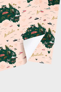 Cover art for Map of Australia Single Wrapping Sheet