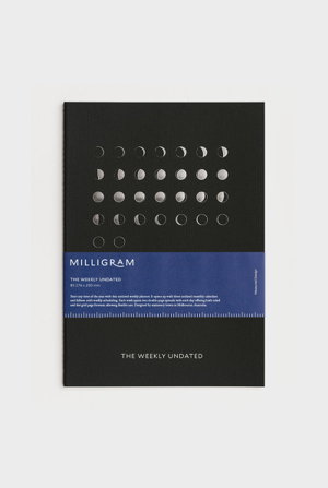 Cover art for Milligram Organisation Notebook The Weekly Undated Black