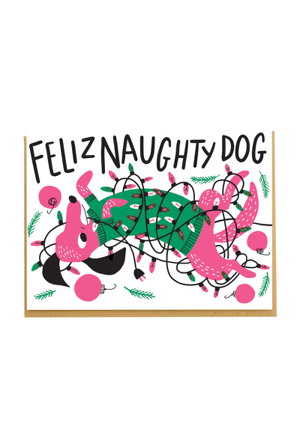 Cover art for Hello Lucky Feliz Naughty Dog Christmas Single Card