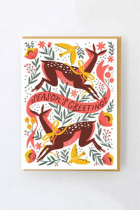 Cover art for Hello Lucky Doe a Deer Single Christmas Card
