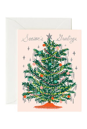 Cover art for Rifle Paper Co Single Card Christmas Tinsel Tree