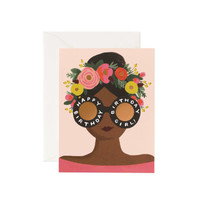 Cover art for Rifle Paper Co Flower Crown Birthday Girl Single Card