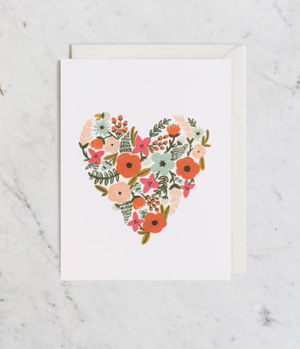 Cover art for Floral Heart Greeting Card