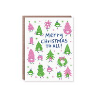 Cover art for Hello Lucky Dancing Trees Christmas Card