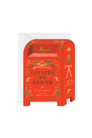 Cover art for Rifle Paper Co Letters To Santa Single Christmas Card
