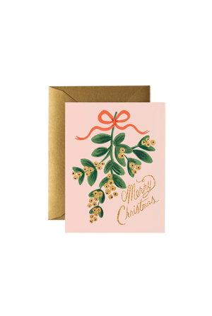 Cover art for Rifle Paper Co Mistletoe Christmas Single Card