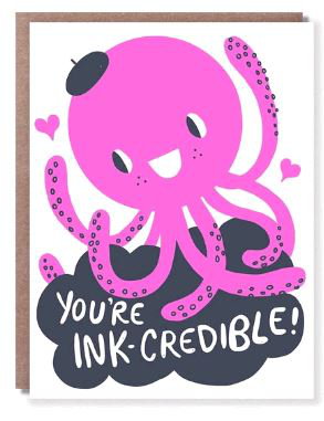 Cover art for Hello Lucky Ink Credible Single Greeting Card