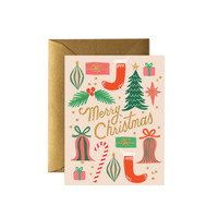 Cover art for Rifle Paper Co Deck the Halls Single Christmas Card