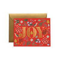 Cover art for Rifle Paper Co Joy Partridge Christmas Card