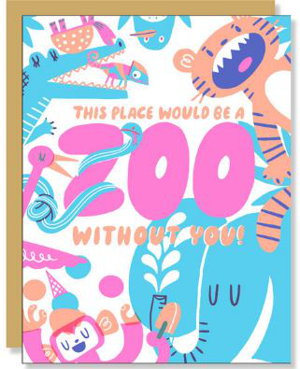 Cover art for Hello Lucky Zoo Without You Greeting Card