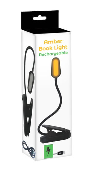 Cover art for Black Amber Book Light Rechargeable