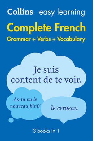 Cover art for Collins Easy Learning Complete French Grammar Verbs And Vocabulary (3Books In 1) Second Edition