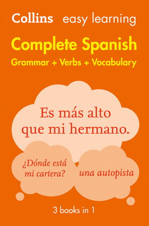 Cover art for Collins Easy Learning Complete Spanish Grammar Verbs And Vocabulary (3Books In 1) Second Edition