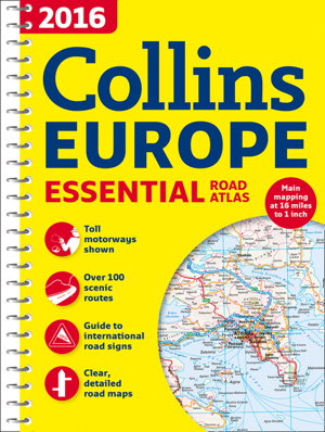 Cover art for 2016 Collins Essential Road Atlas Europe