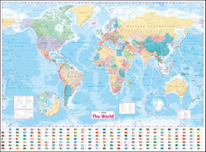 Cover art for Collins World Wall Laminated Map
