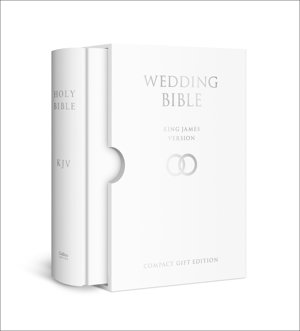 Cover art for HOLY BIBLE: King James Version (KJV) White Compact Wedding Edition
