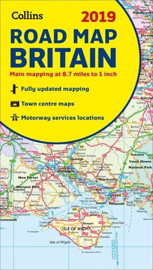 Cover art for 2019 Collins Map of Britain