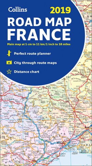 Cover art for 2019 Collins Map of France