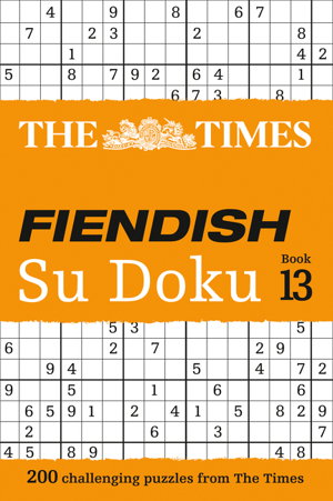 Cover art for The Times Fiendish Su Doku Book 13
