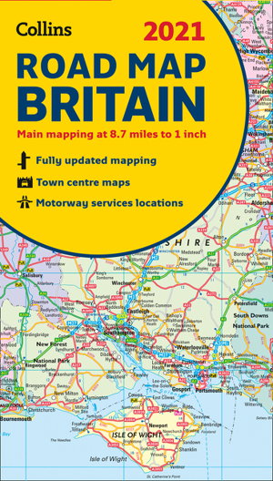 Cover art for 2021 Collins Map of Britain