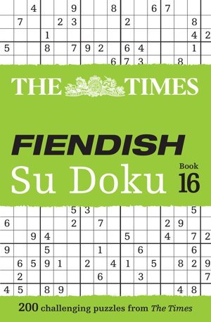 Cover art for The Times Fiendish Su Doku Book 16