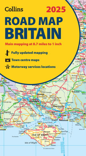 Cover art for 2025 Collins Road Map of Britain