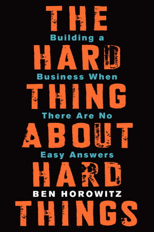Cover art for The Hard Thing About Hard Things
