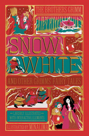 Cover art for Snow White and Other Grimms' Fairy Tales (MinaLima Edition)