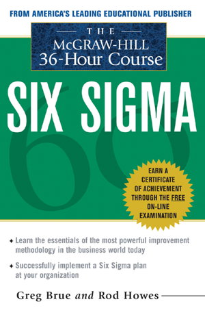 Cover art for The McGraw Hill 36 Hour Six Sigma Course