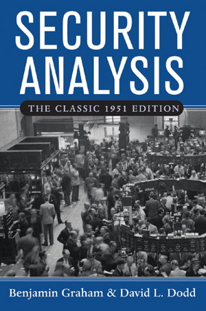 Cover art for Security Analysis Principles and Technique Classic 1951