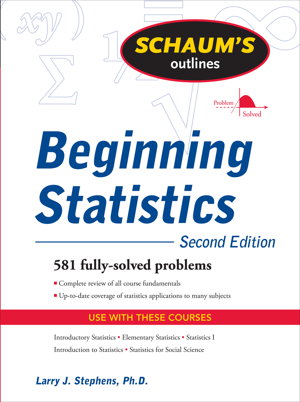 Cover art for Schaum's Outline of Beginning Statistics, Second Edition