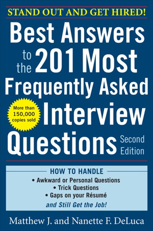 Cover art for Best Answers to the 201 Most Frequently Asked Interview Questions, Second Edition