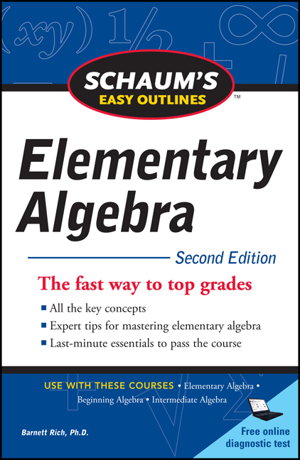 Cover art for Schaum's Easy Outline of Elementary Algebra, Second Edition