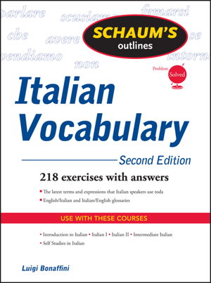 Cover art for Schaum's Outline of Italian Vocabulary