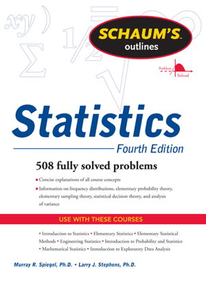 Cover art for Schaums Outline of Statistics