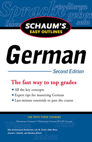 Cover art for Schaum's Easy Outline of German, Second Edition