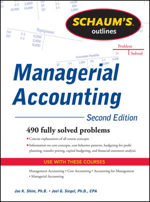Cover art for Schaum's Outline of Managerial Accounting