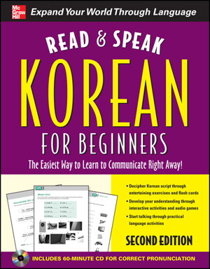 Cover art for Read and Speak Korean for Beginners with Audio CD