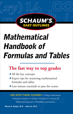 Cover art for Schaum's Easy Outline of Mathematical Handbook of Formulas and Tables, Revised Edition