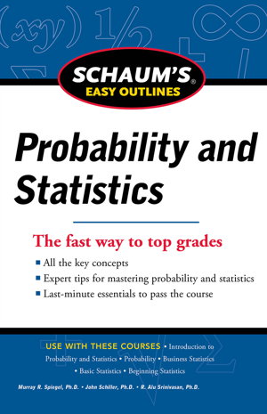 Cover art for Schaum's Easy Outline of Probability and Statistics, Revised Edition