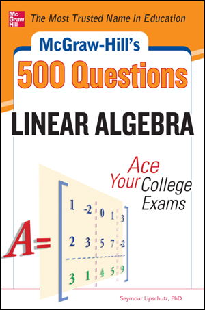 Cover art for McGraw-Hill's 500 College Linear Algebra Questions to Know by Test Day
