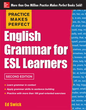 Cover art for Practice Makes Perfect English Grammar for ESL Learners