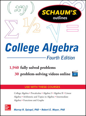 Cover art for Schaum's Outline of College Algebra