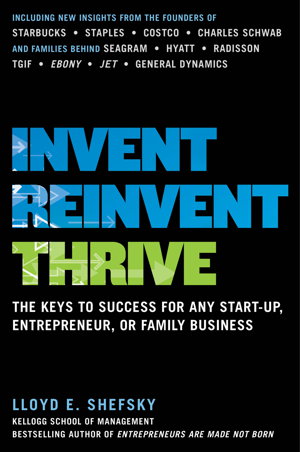 Cover art for Invent Reinvent Thrive The Keys to Success for Any Start-Up Entrepreneur and Fam