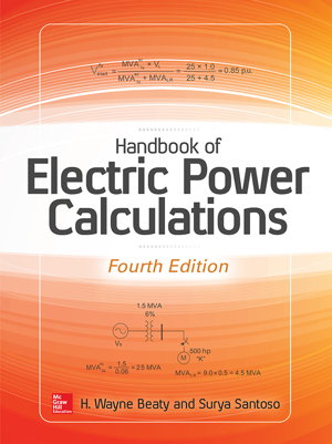 Cover art for Handbook of Electric Power Calculations, Fourth Edition