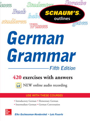 Cover art for Schaum's Outline of German Grammar