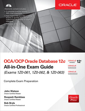 Cover art for OCA/OCP Oracle Database 12c All-in-One Exam Guide (Exams 1Z0-061, 1Z0-062, & 1Z0-063)