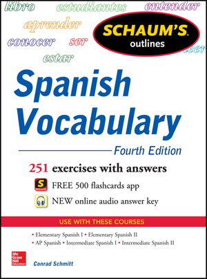 Cover art for Schaum's Outline of Spanish Vocabulary