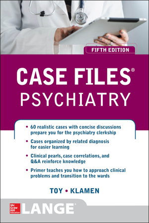 Cover art for Case Files Psychiatry, Fifth Edition